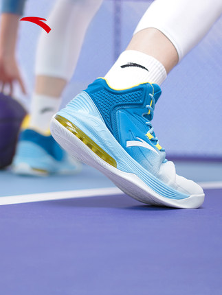 安踏KT汤普森篮球鞋男正品2022夏季新款高帮耐磨实战球鞋运动鞋子
